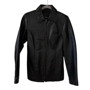 Triage Insulated Leather Jacket Sleek Winter Armor Zip Up Cold-Proof Rizz